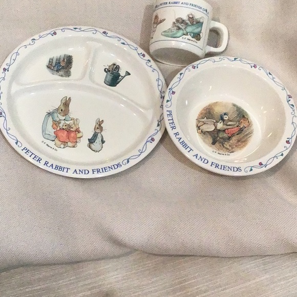 Dining | Peter Rabbit And Friends 3 Piece Childs Melamine Set New ...